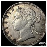 1883 Straits Settlements Victoria Silver 20 Cents