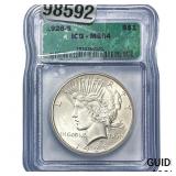 1926-S Silver Peace Dollar ICG MS64