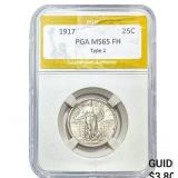 1917 Standing Liberty Quarter PGA MS65 Type 1 FH