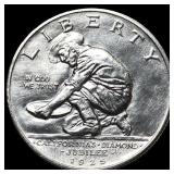 1925-S Silver California Diamond Jubilee Half Doll