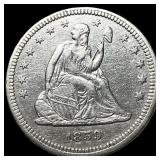 1859 Seated Liberty Quarter CLOSELY UNCIRCULATED