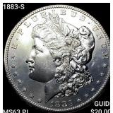 1883-S Morgan Silver Dollar CHOICE BU PL
