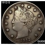 1912-S Liberty Victory Nickel NEARLY UNCIRCULATED