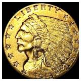 1913 Indian Head Gold $2.50 Quarter Eagle CHOICE A