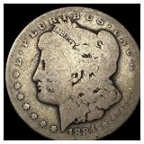 1884-CC Silver Morgan Dollar CHOICE AU