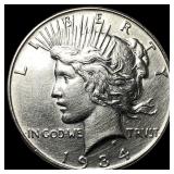 1934 Silver Peace Dollar CHOICE BU