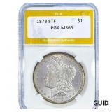 1878 8TF Morgan Silver Dollar PGA MS65