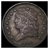 1835 Classic Head Half Cent NEARLY UNCIRCULATED