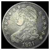 1831 Capped Bust Half Dollar NEARLY UNCIRCULATED