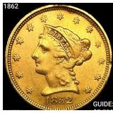 1862 $2.50 Gold Quarter Eagle HIGH GRADE