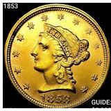 1853 $2.50 Gold Quarter Eagle UNCIRCULATED
