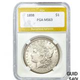1898 Morgan Silver Dollar PGA MS63