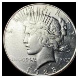 1928-S Silver Peace Dollar CLOSELY  UNCIRCULATED