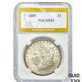 1889 Morgan Silver Dollar PGA MS63