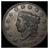 1819 Coronet Head Large Cent CLOSELY UNCIRCULATED