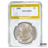 1886 Morgan Silver Dollar PGA MS65