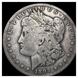 1892-S Silver Morgan Dollar LIGHTLY CIRCULATED