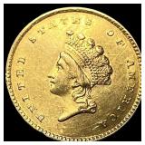1854 Gold $1 Indian Princess Head UNCIRCULATED