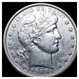 1908-D Silver Barber Half Dollar CHOICE AU