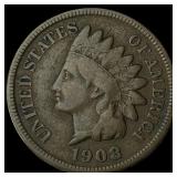 1908-S Indian Head Cent NICELY CIRCULATED