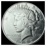 1923-S Silver Peace Dollar CHOICE AU