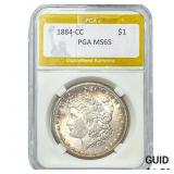 1884-CC Morgan Silver Dollar PGA MS65