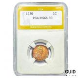 1926 Wheat Cent PGA MS66 RD