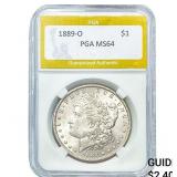 1889-O Morgan Silver Dollar PGA MS64