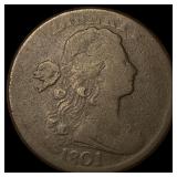 1801 Draped Bust Large Cent NICELY CIRCULATED