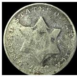 1853 Silver Three-Cent Piece NICELY CIRCULATED