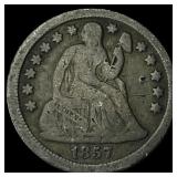 1857 Seated Liberty Dime NICELY CIRCULATED