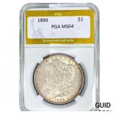 1890 Morgan Silver Dollar PGA MS64