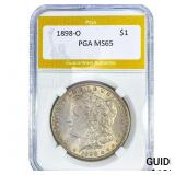 1898-O Morgan Silver Dollar PGA MS65