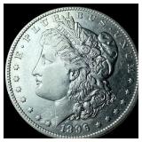 1896-O Silver Morgan Dollar CHOICE AU