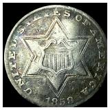 1858 Silver Three-Cent Piece UNCIRCULATED
