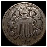 1871 Two-Cent Piece LIGHTLY CIRCULATED