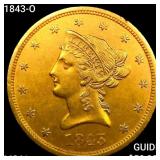 1843-O $10 Gold Eagle UNCIRCULATED