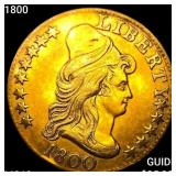 1800 $5 Gold Half Eagle UNCIRCULATED