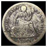 1861-S Silver Seated Liberty Dime NICELY CIRCULATE