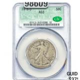 1916-D Walking Liberty Half Dollar CAC AG3