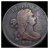 1808 Draped Bust Half Cent LIGHTLY CIRCULATED