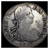 1809Mo TH Silver 8 Reales NEARLY UNCIRCULATED