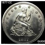 1877-CC Seated Liberty Quarter UNCIRCULATED
