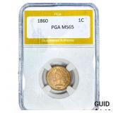 1860 Indian Head Cent PGA MS65