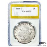 1889-O Morgan Silver Dollar PGA MS63