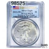 2012 Silver Eagle PCGS MS70