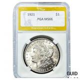 1921 Morgan Silver Dollar PGA MS66
