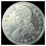 1813 Capped Bust Half Dollar NEARLY UNCIRCULATED
