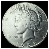 1934-S 1934-S Silver Peace Dollar CLOSELY UNCIRCUL