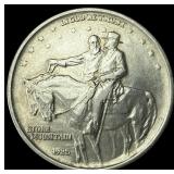 1925 Stone Mountain Silver Half Dollar GEM BU